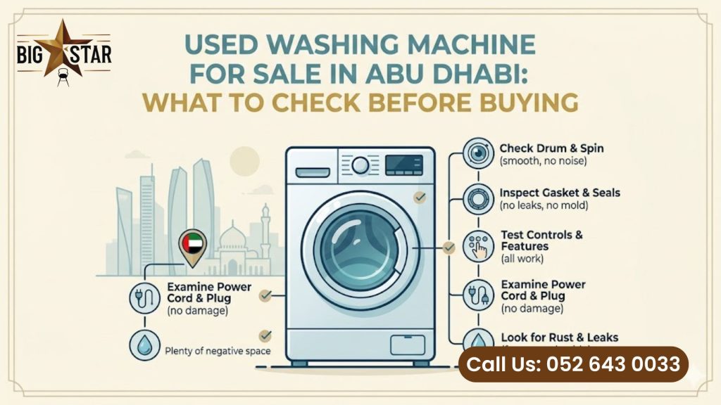 Used Washing Machine for Sale in Abu Dhabi / used furniture in abu dhabi / Furniture for Sale in Abu Dhabi / used furniture stop / store in abu dhabi / used appliance for sale in abu dhabi